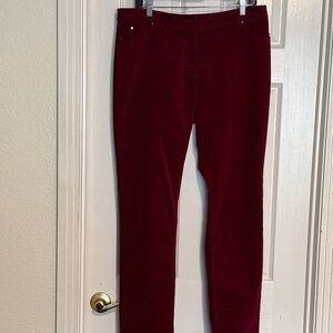 Pure Collection Deep Red Straight leg Jeans